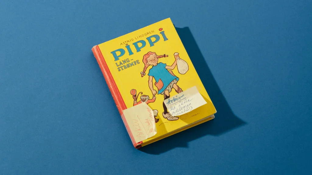 Den første boken på norsk om Pippi Langstrømpe fra 1946