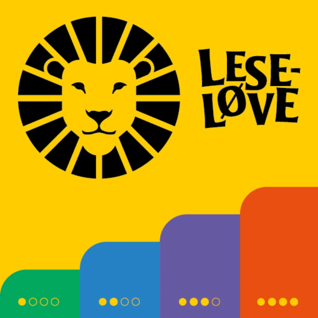 Leseløve de fire nivåene