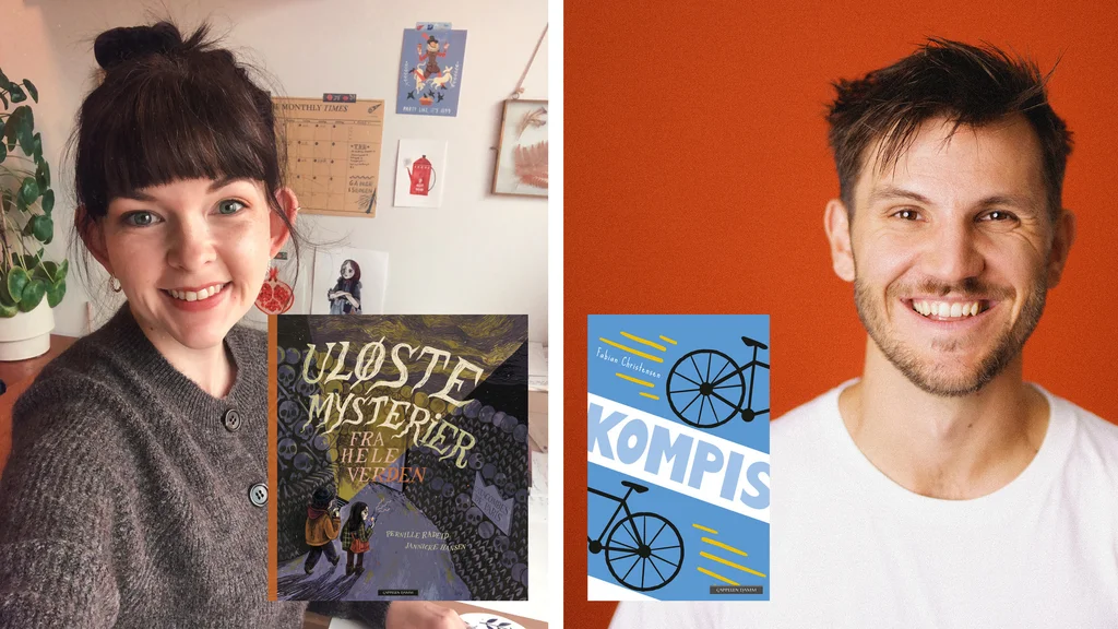 Forfatter Fabian Christensen og illustratør Jannicke Hansen