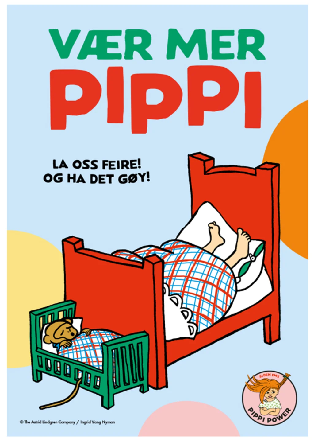 Vær mer Pippi plakat